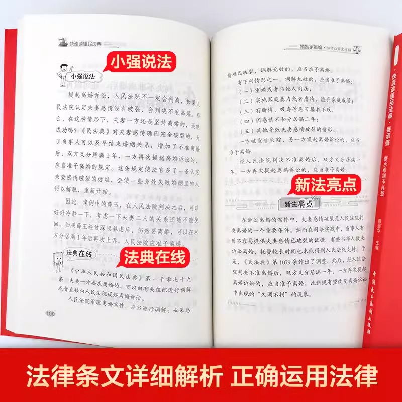 【全2册】婚姻法+继承法正版书籍案例版 民法典婚姻家庭编继承编 中国民主法制出版社 透过现实生活案例解读民法典 - 图2