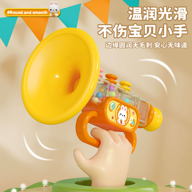 小喇叭儿童玩具婴儿宝宝吹吹乐吹响乐器口琴吹的可吹哨子口哨音乐 - 图2