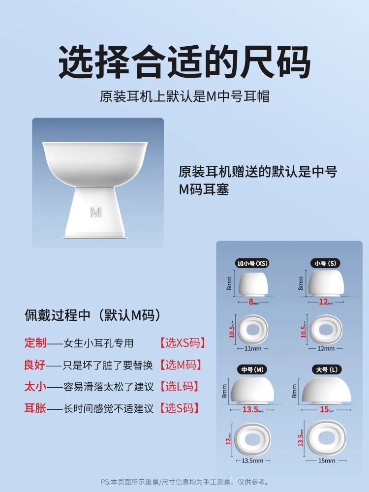 Airpodspro耳塞耳帽适用于苹果耳机2913二代pro耳塞套无线3硅胶套