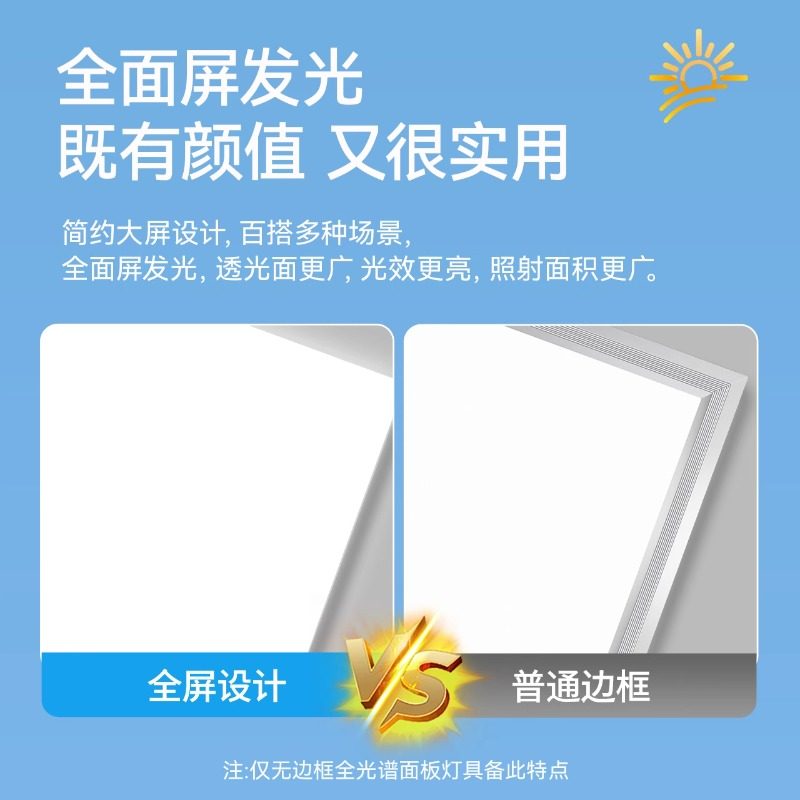 卫生间集成吊顶led灯嵌入式浴室厨房天花平板灯铝扣板厨卫吸顶灯,淘宝优惠券,粉丝福利购,淘宝优惠卷