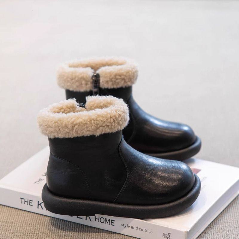女童雪地靴冬季2025新款儿童棉鞋加绒短靴加厚靴子女宝宝鞋子冬鞋,淘宝优惠券,粉丝福利购,淘宝优惠卷