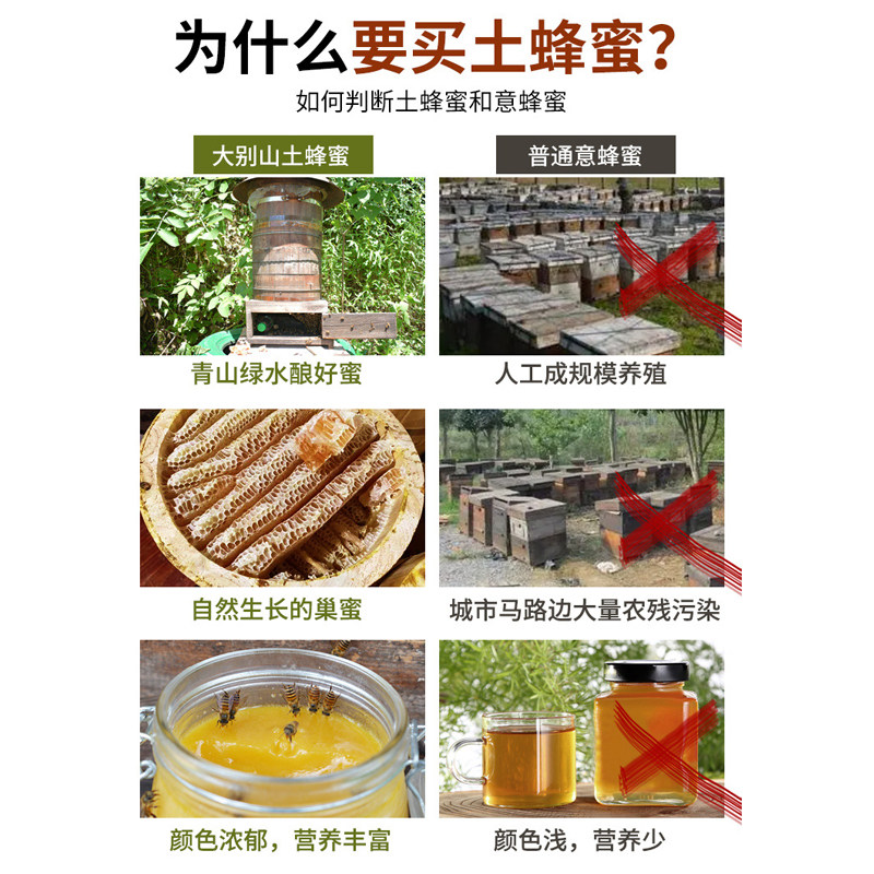 2斤装纯果味茶正深大别山花百花蜜天然蜂场直供1000g
