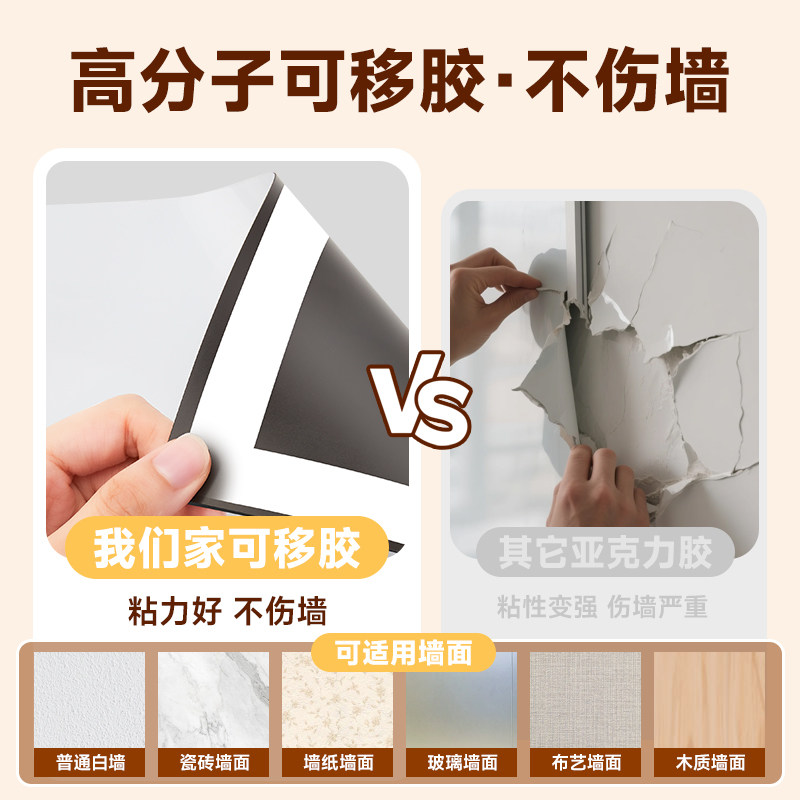 白板家用教学可擦墙贴磁性黑板儿童护眼不伤墙记事板涂鸦墙贴白板写字板墙面软白板磁力贴纸幼儿磁吸贴墙面板,淘宝优惠券,粉丝福利购,淘宝优惠卷