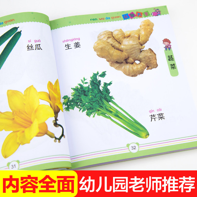 认物大全宝宝看图识物绘本儿童早教启蒙认知书0-1-2-3岁婴幼儿认识动物水果蔬菜幼儿益智图书适合一周岁两三岁婴儿看的书识字读物_虎窝淘