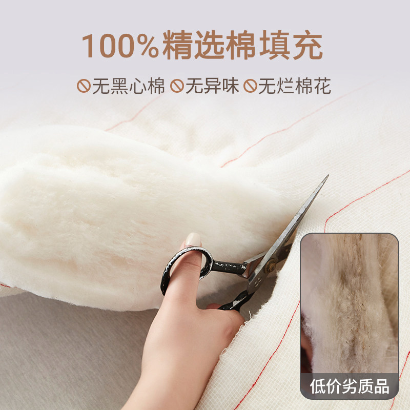 手工棉胎被棉絮加厚冬被长绒棉花被芯床垫学生宿舍盖被双人化纤被,淘宝优惠券,粉丝福利购,淘宝优惠卷