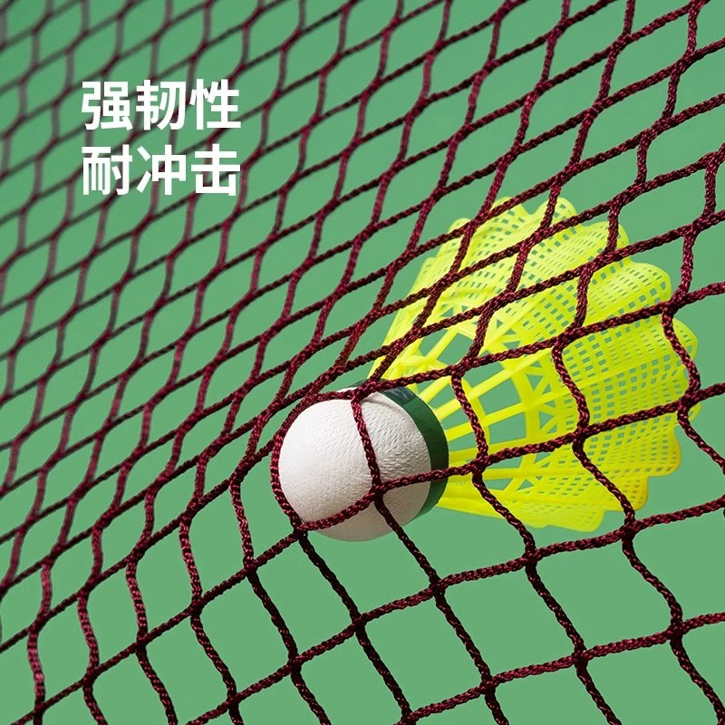 羽毛球网标准网室外室内家用简易羽毛球网架便携式比赛中拦网子 - 图1