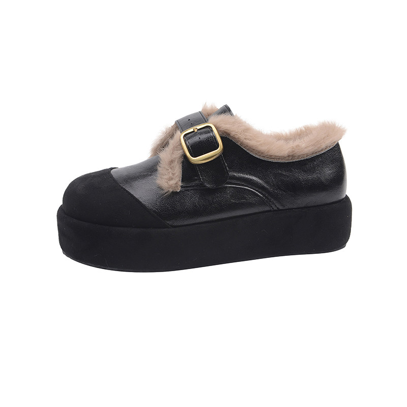 超火加绒毛毛勃肯鞋女毛绒厚底棉鞋2025新款爆款复古皮鞋单鞋平底,淘宝优惠券,粉丝福利购,淘宝优惠卷