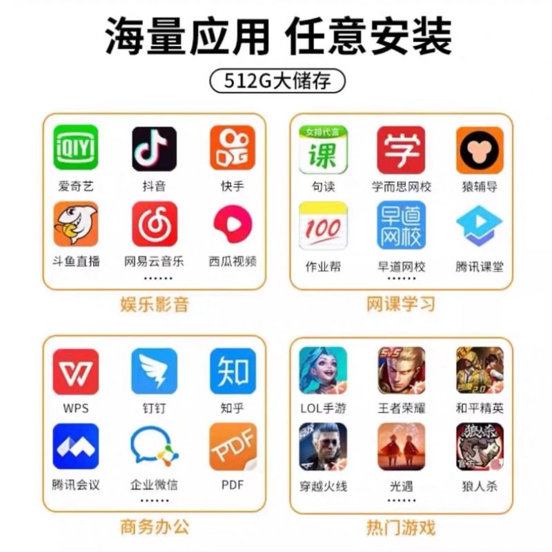 官方全新正品高清护眼5G平板电脑ipad pro二合一电竞游戏专用全面屏学生网课学习机可插卡全网通画画考研追剧 - 图2