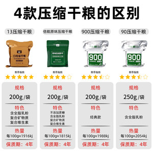90013型压缩干粮饼干官方旗舰店家庭应急长期储备零食品北戴河