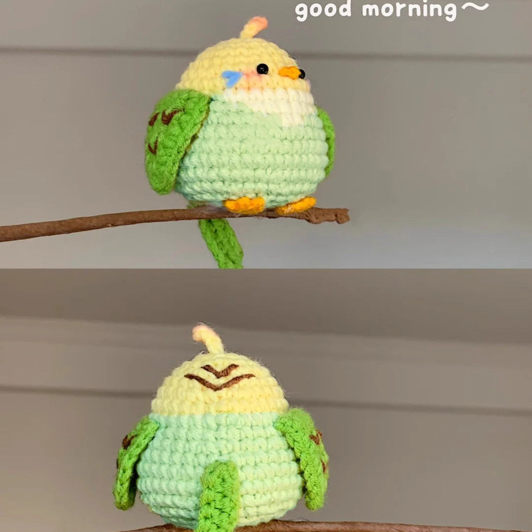 可爱小鹦鹉玩偶挂件毛线手工编织diy材料包钩针礼物打发时间解闷,淘宝优惠券,粉丝福利购,淘宝优惠卷