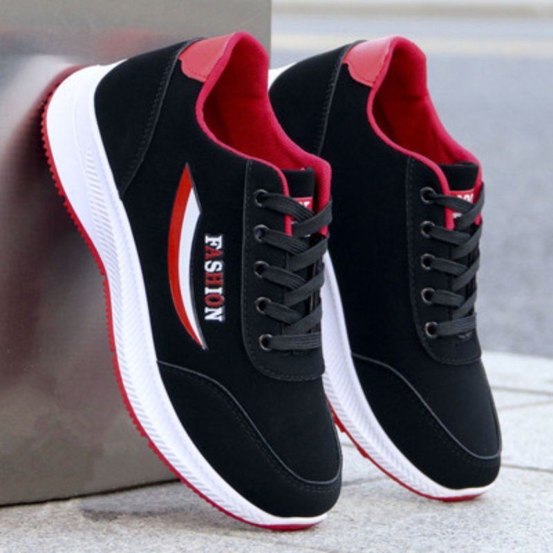 男士加绒保暖鞋冬季新款棉鞋休闲运动鞋潮流百搭软底防滑黑色鞋子 - 图2