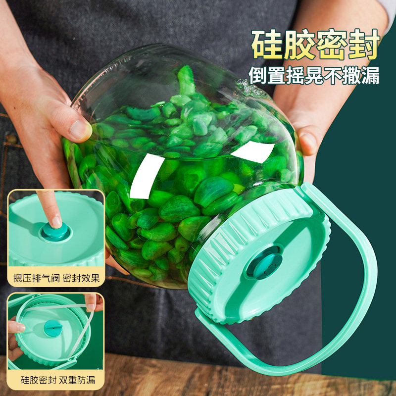 腊八蒜专用泡菜坛子食品级玻璃密封罐家用腌菜罐腌制辣椒酱酸菜缸,淘宝优惠券,粉丝福利购,淘宝优惠卷