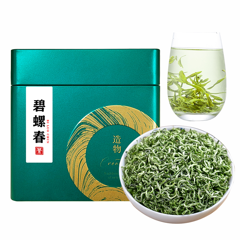 明前碧螺春2024新茶绿茶高山嫩芽毛尖春茶250g/500g茶叶散装一级 - 图3