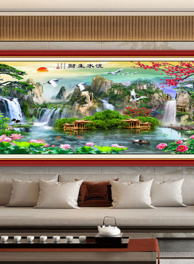 客厅沙发背景墙装饰画自粘墙贴纸