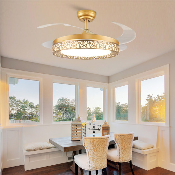 Scenery fan ABS4 voice fan light ceiling fan light manufacturer