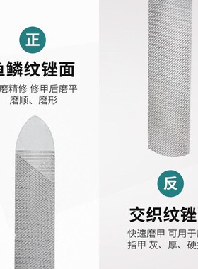 双面指甲锉不锈钢打磨条磨砂磨甲美甲挫条挫甲刀搓条美甲工具锉刀