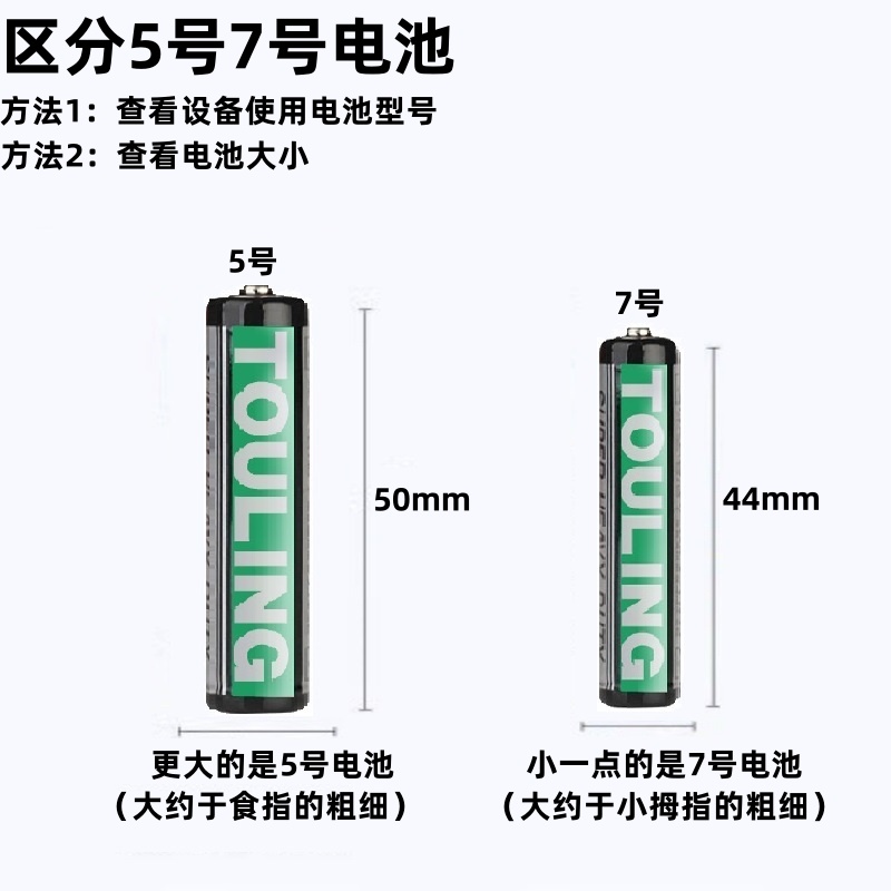 耐特电池7号5号遥控器七号碳性儿童玩具批发鼠标空调电视小号40粒干电池加能 - 图1