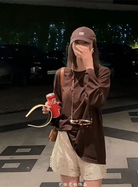 日韩叶莎陈太太同款咖色眼镜挂脖绳项链2025新款百搭防丢眼镜配饰