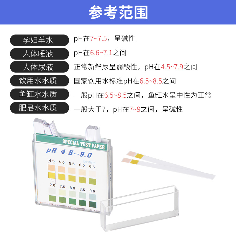 ph试纸高精度测酸碱性ph值尿液唾液测试人体检测试纸100条1盒测量-图1