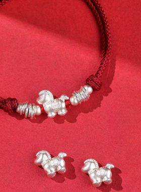 足银生肖马年2026本命年红绳手链