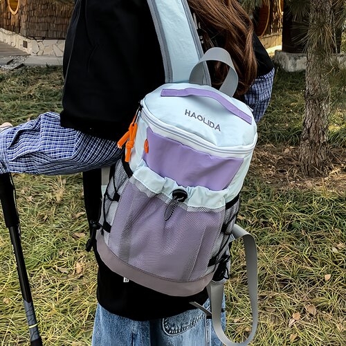 户外登山包运动双肩包女士旅游轻便爬山背包小型书包徒步防水出行 - 图3