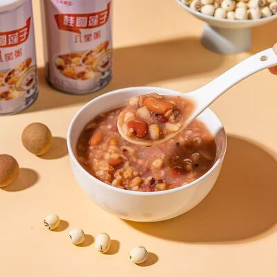 【6罐装】桂圆莲子八宝粥整箱早餐速食粥320克罐装