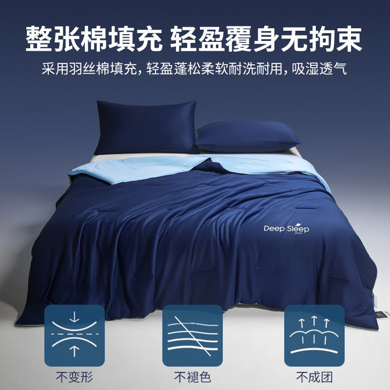 儿童夏凉被空调被夏季针织棉薄被子可机洗