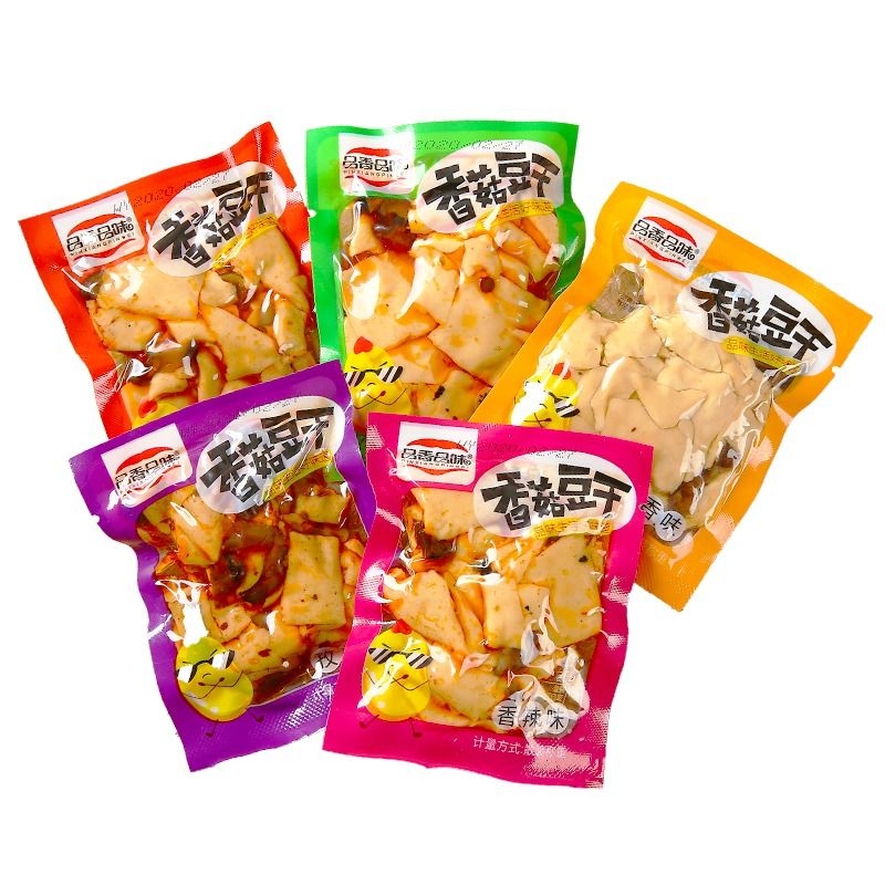 香菇豆干辣条五香豆腐干麻辣零食小包装散装整箱休闲小吃食品批发