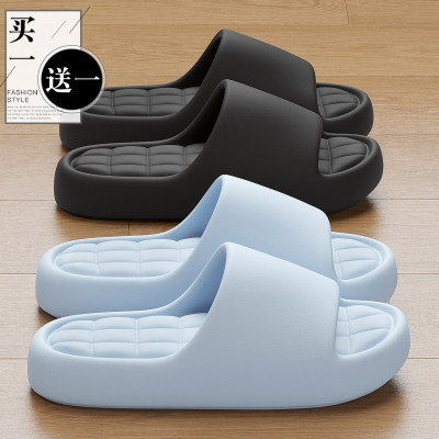 买一送一厚底拖鞋女夏季室内家居2026新款浴室洗澡防滑情侣凉拖男