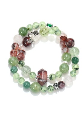 【阿让特伊的花园】天然水晶葡萄石手串2025新款招财手链时尚礼物