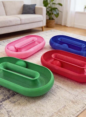 椭圆滑道猫咪玩具彩色轨道滚珠消耗精力防拆家宠物益智解闷神器