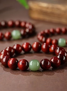 普陀山小叶紫檀招财转运手链