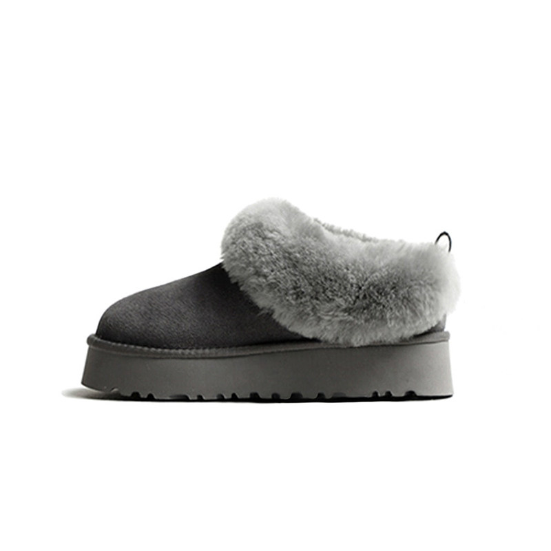 羊毛一体~7CM内增高灰色雪地靴女厚底2025冬季新款东北棉鞋毛毛鞋,淘宝优惠券,粉丝福利购,淘宝优惠卷
