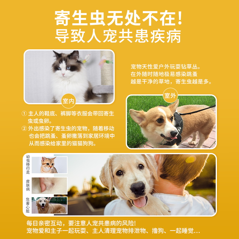 哈尼艾芙A型灭虫宁狗狗驱虫药体内外一体猫咪去跳蚤虱子非泼罗尼 - 图2