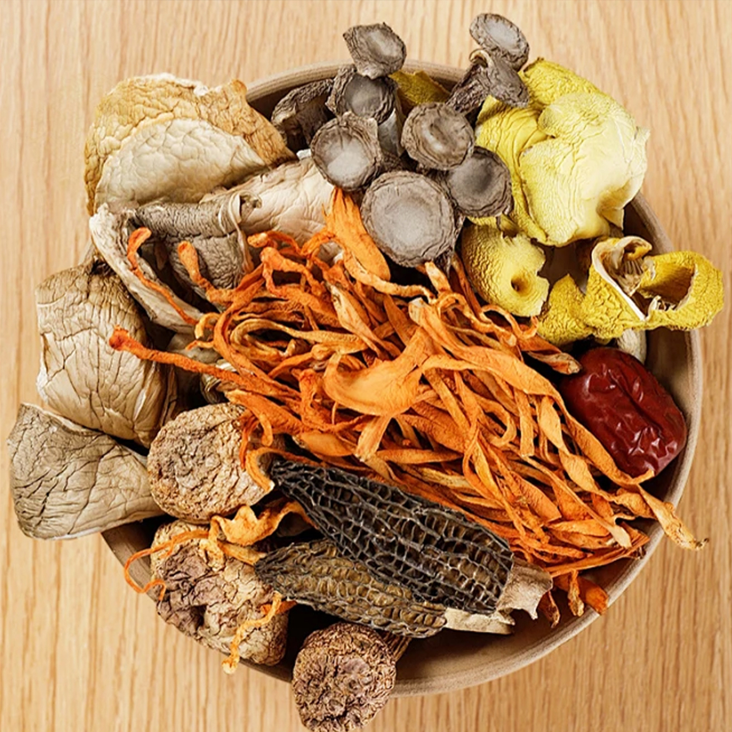 云南七彩菌菇汤料包菌汤包干货菌汤包松茸羊肚菌菇类煲汤炖鸡材料 - 图3