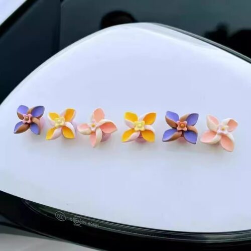 电动车迷你小风车装饰摩托自行车治愈系车载饰品摆件小配件可爱 - 图2