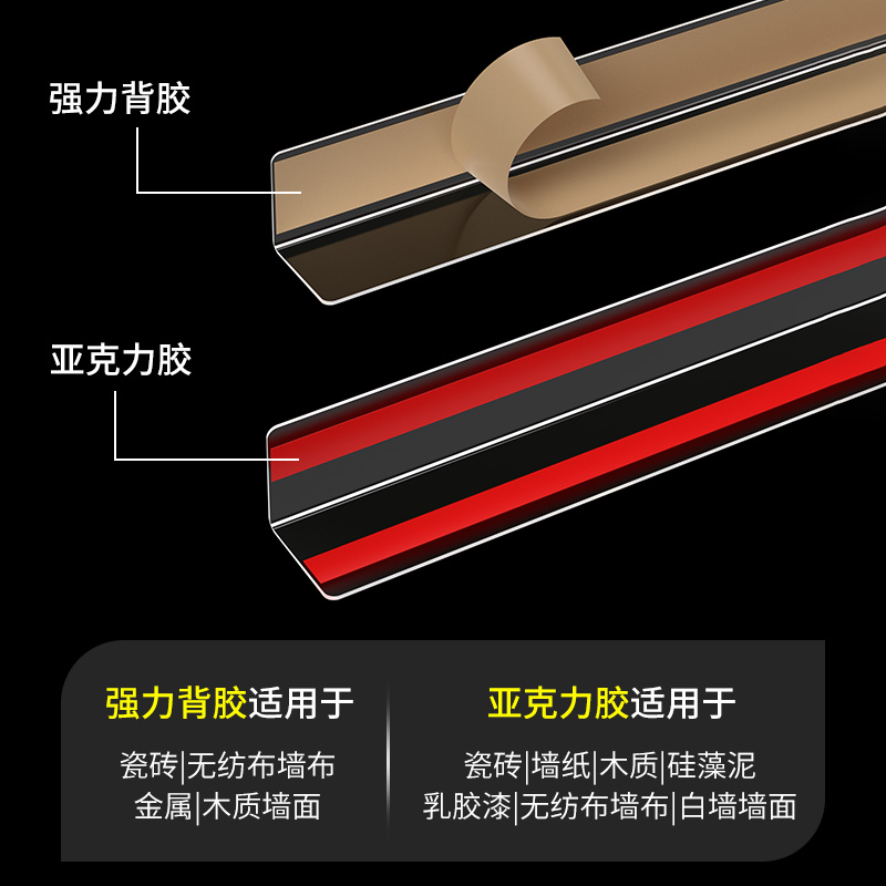 透明护墙角护角条阳角线直角包边条墙边收口防撞保护条墙护角墙面 - 图2