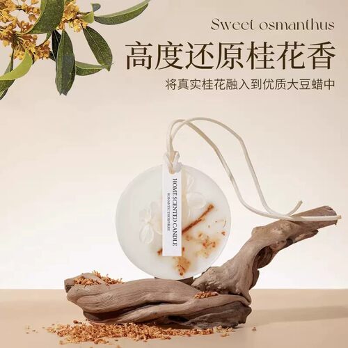 桂花衣柜专用香薰蜡片香片卧室内持久留香栀子花衣服香氛挂件精油 - 图0