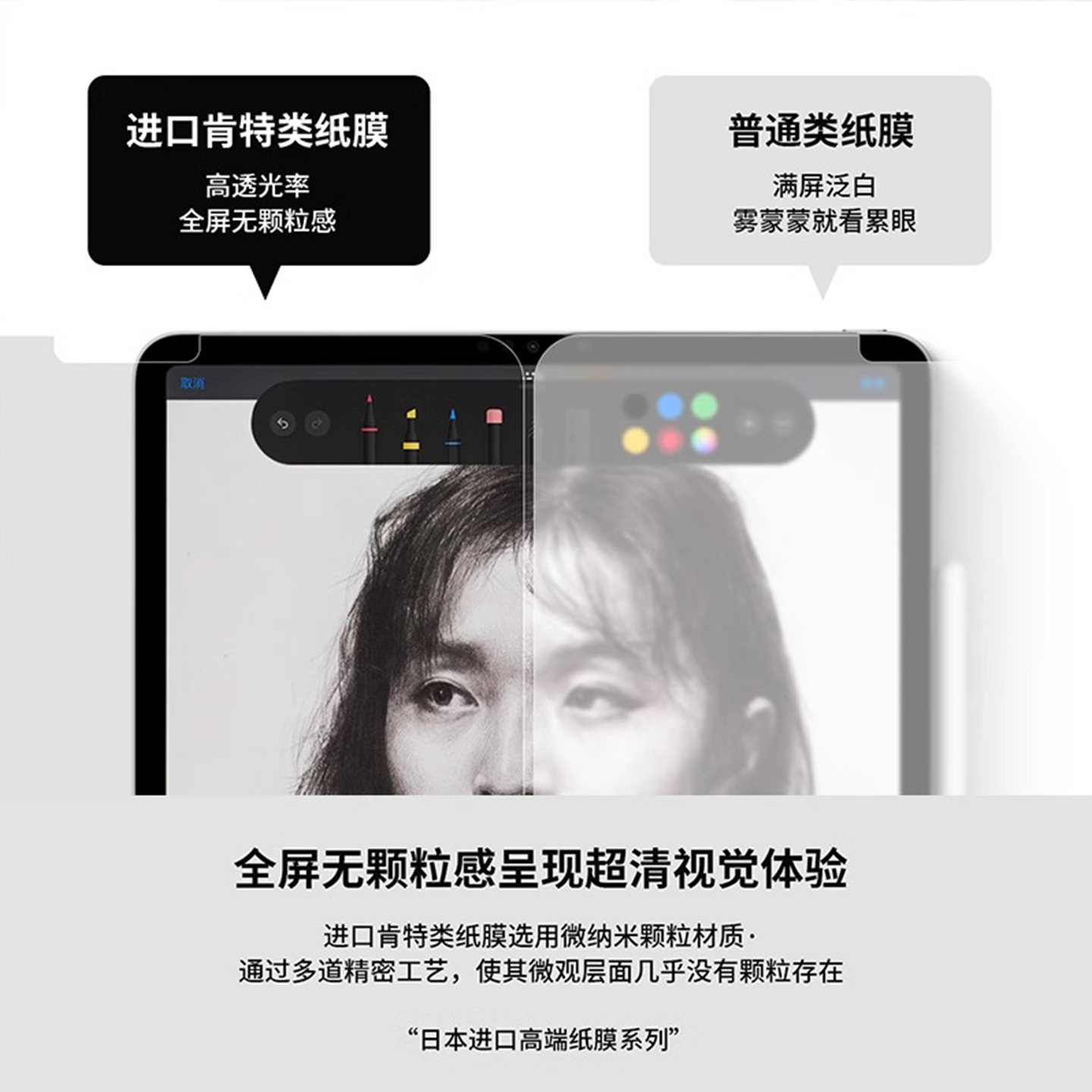 【日本AR增透护眼】适用华为matepadmini类纸膜pro12.2磁吸13.2寸3A膜平板11.5S柔光air12保护膜荣耀Pad3pro - 图1