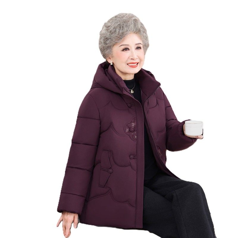 妈妈冬装加厚短款棉袄女奶奶棉服2026新款中老年保暖棉衣外套红色,淘宝优惠券,粉丝福利购,淘宝优惠卷