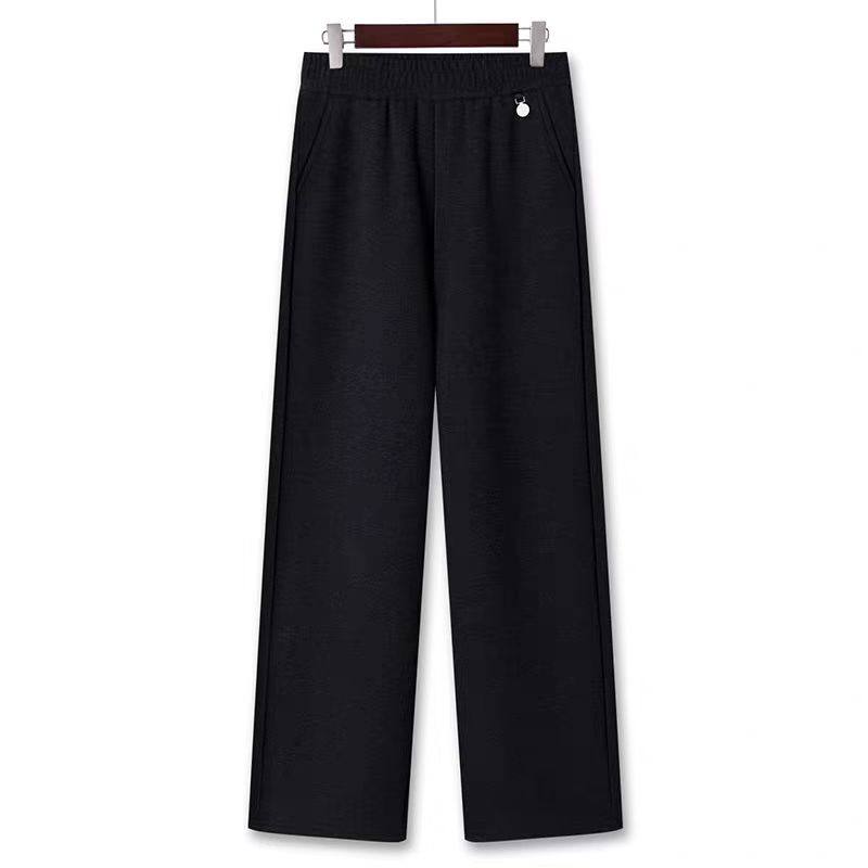 【正品】妈妈裤子冬装加绒加厚2025新款阔腿直筒裤中老年女毛呢裤,淘宝优惠券,粉丝福利购,淘宝优惠卷