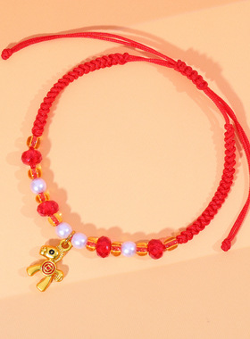 本命年红绳手链女ins小众设计时尚精致闺蜜手绳好运学生情侣礼物