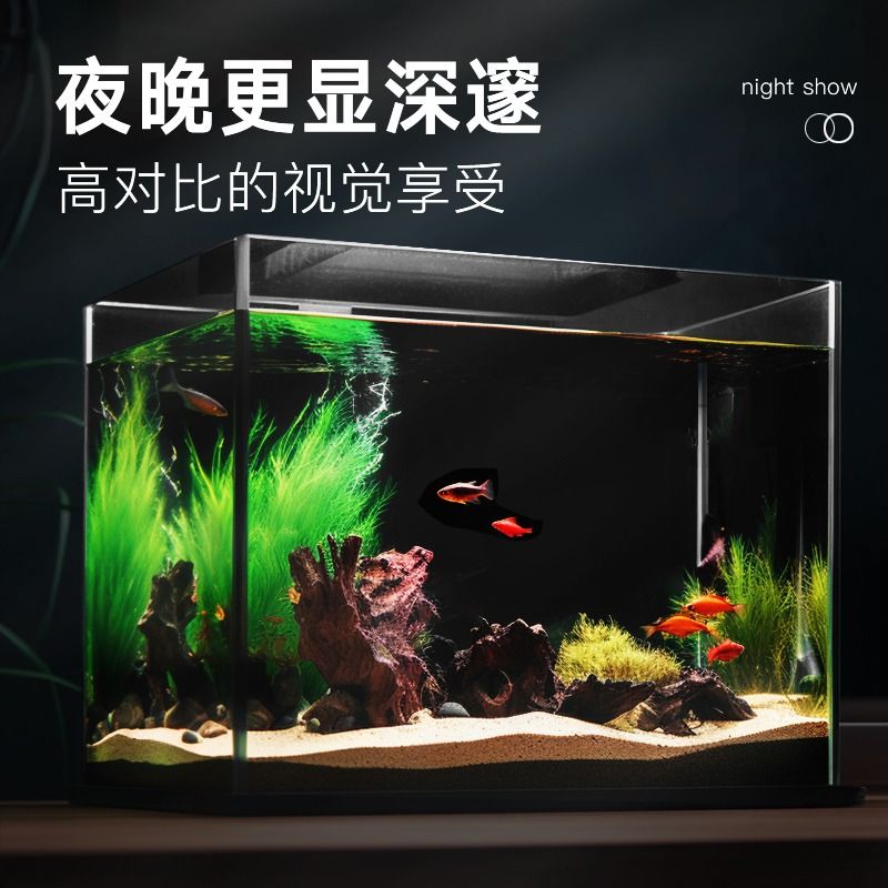 鱼缸背景贴纸底部静电水族箱专用纯黑色背景壁纸玻璃装饰贴膜哑光 - 图2