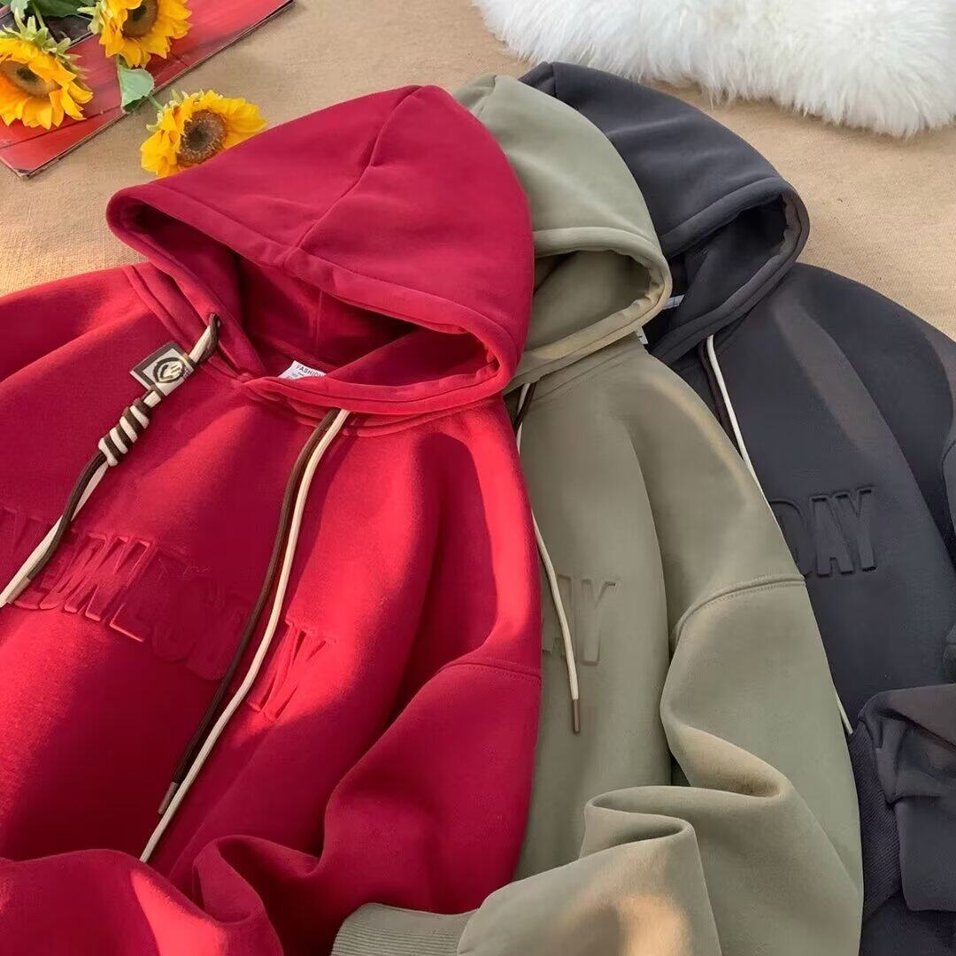 美式重磅卫衣男春秋季2025新款薄款潮牌连帽加厚日系外套衬衫毛衣,淘宝优惠券,粉丝福利购,淘宝优惠卷