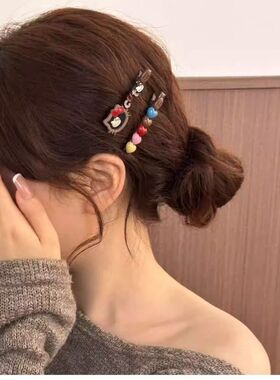 甜美可爱kt猫发夹女2026新款时尚百搭侧边夹前额碎发发夹发饰发卡