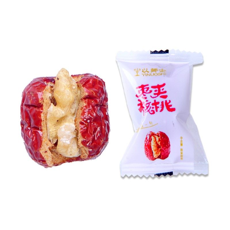 红枣夹核桃独立小包装干果夹心大枣加核桃仁办公室零食小吃补气血 - 图3