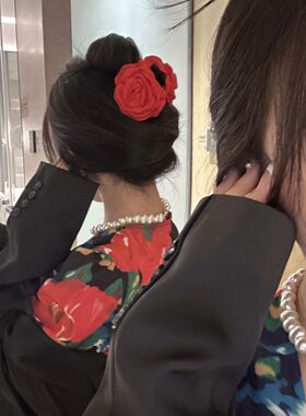 玫瑰花大号抓夹女|超6000次加购