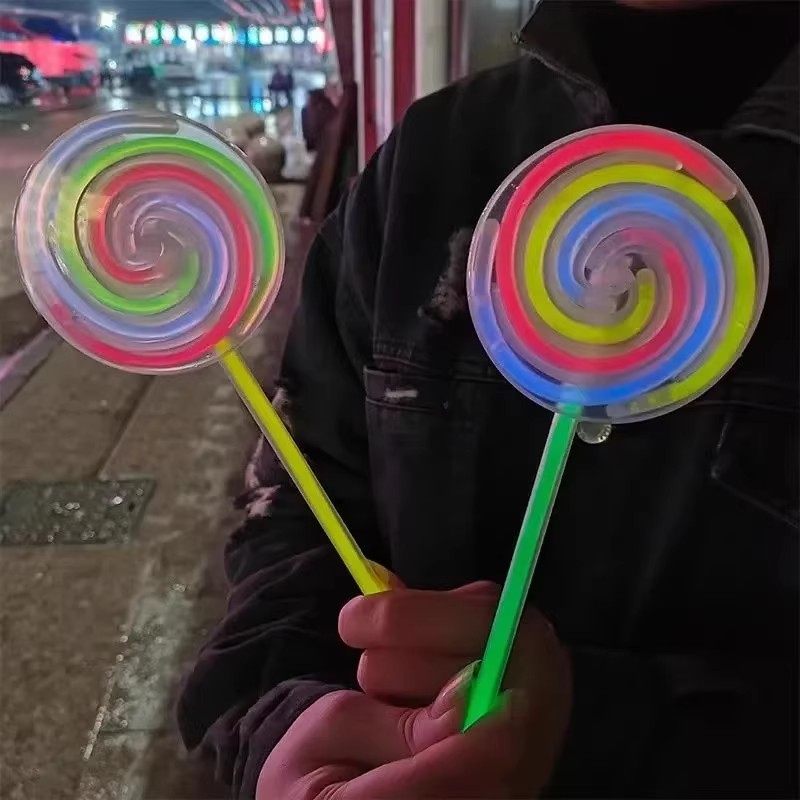 发光荧光棒旋转棒棒糖玩具儿童夜光银光棒七彩色风车演唱会道具,淘宝优惠券,粉丝福利购,淘宝优惠卷