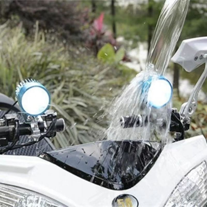 电动车灯超亮电瓶车三轮摩托车前大灯led射灯改装外置灯强光固定 - 图1