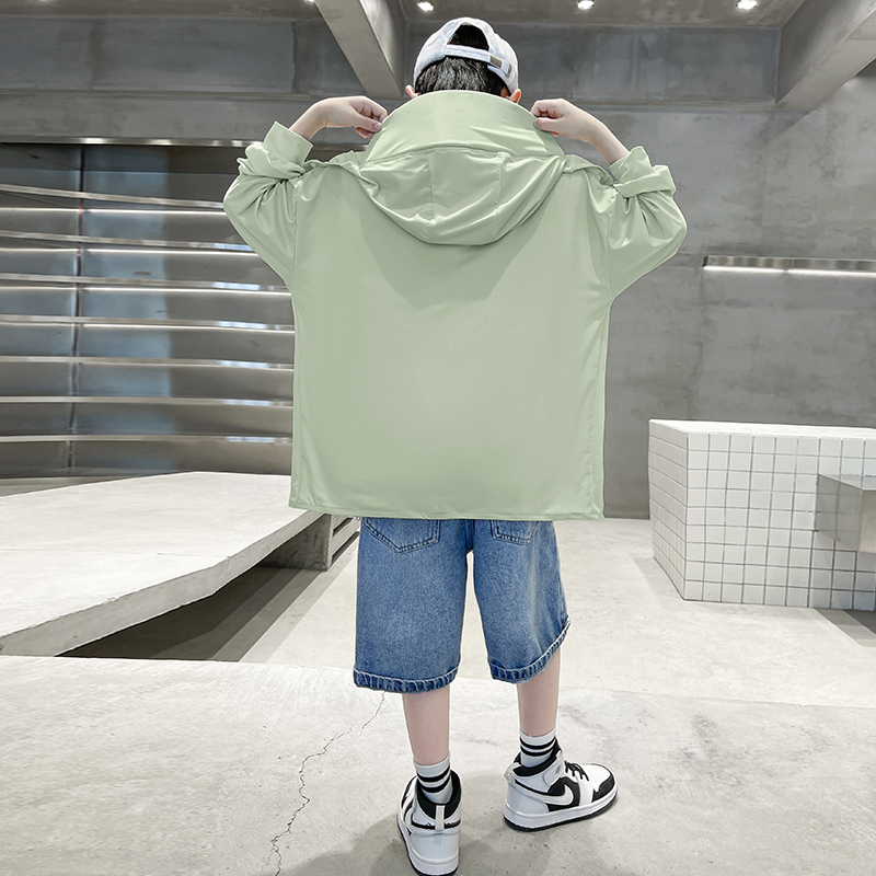 韩国男童夏季薄款防晒服外套2023新款中大儿童洋气男孩夏装防晒衣